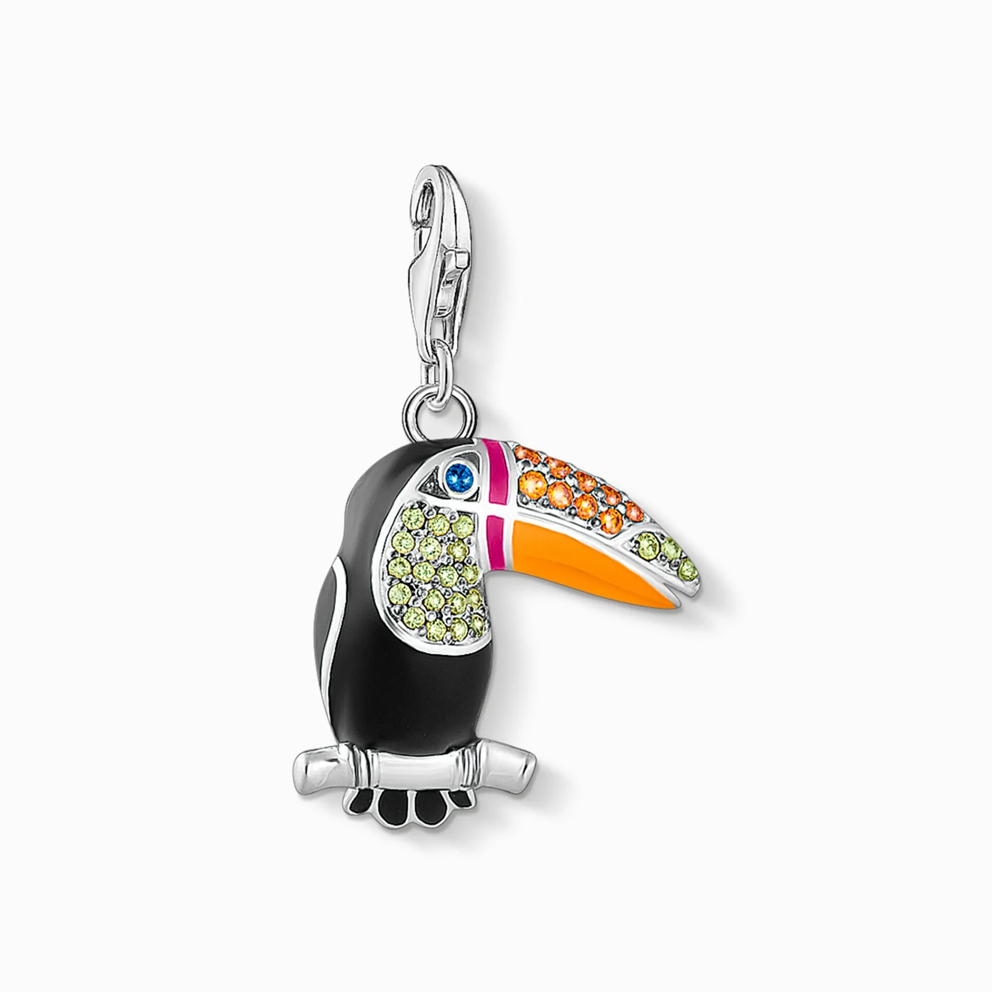 Women THOMAS SABO Charms|Charms-Charm pendant colourful toucan silver