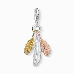 Women THOMAS SABO Charms|Charms-Charm pendant feathers