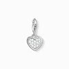 Women THOMAS SABO Charms|Charms-Charm pendant glitter heart