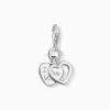 Women THOMAS SABO Charms|Charms-Charm pendant I LOVE YOU hearts
