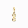 Women THOMAS SABO Charms|Charms-Charm pendant infinity yellow-gold plated