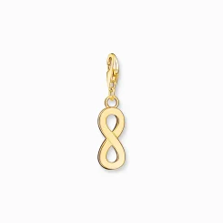Women THOMAS SABO Charms|Charms-Charm pendant infinity yellow-gold plated