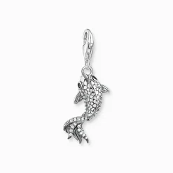Women THOMAS SABO Charms|Charms-Charm pendant koi with zirconia stones silver