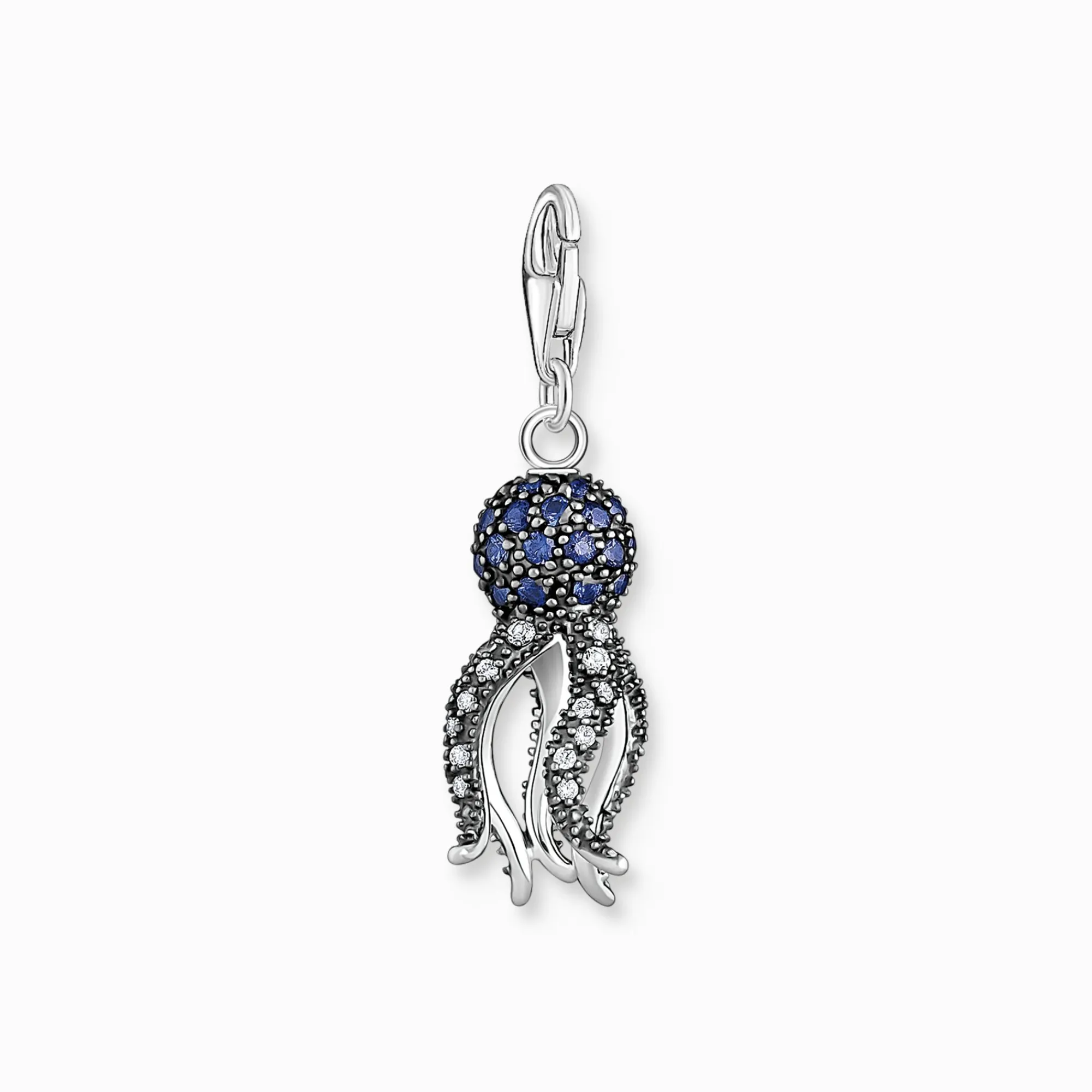 Women THOMAS SABO Charms|Charms-Charm pendant octopus with blue stones
