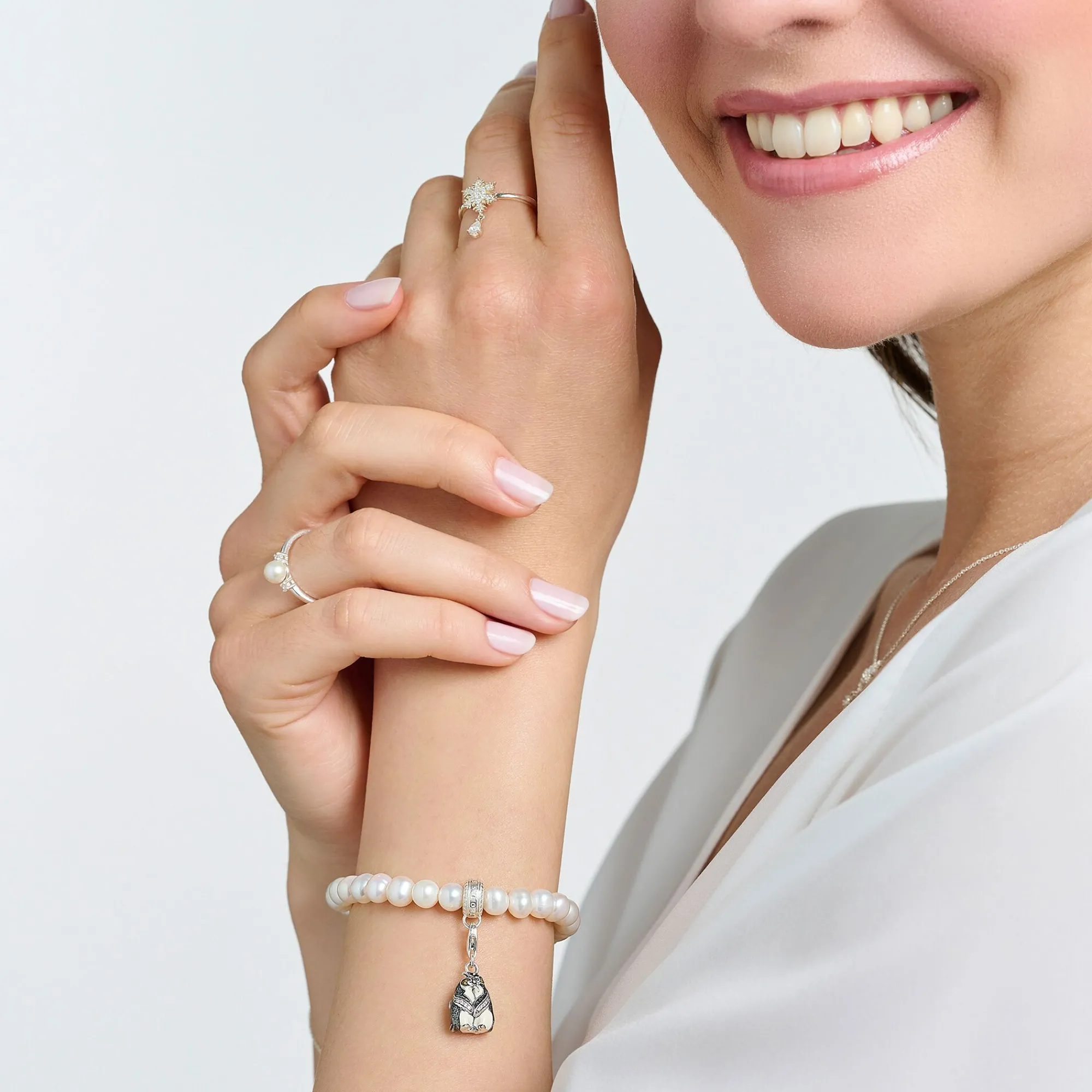 Women THOMAS SABO Charms|Charms-Charm pendant penguins silver