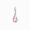 Women THOMAS SABO Charms|Charms-Charm pendant pink drop silver