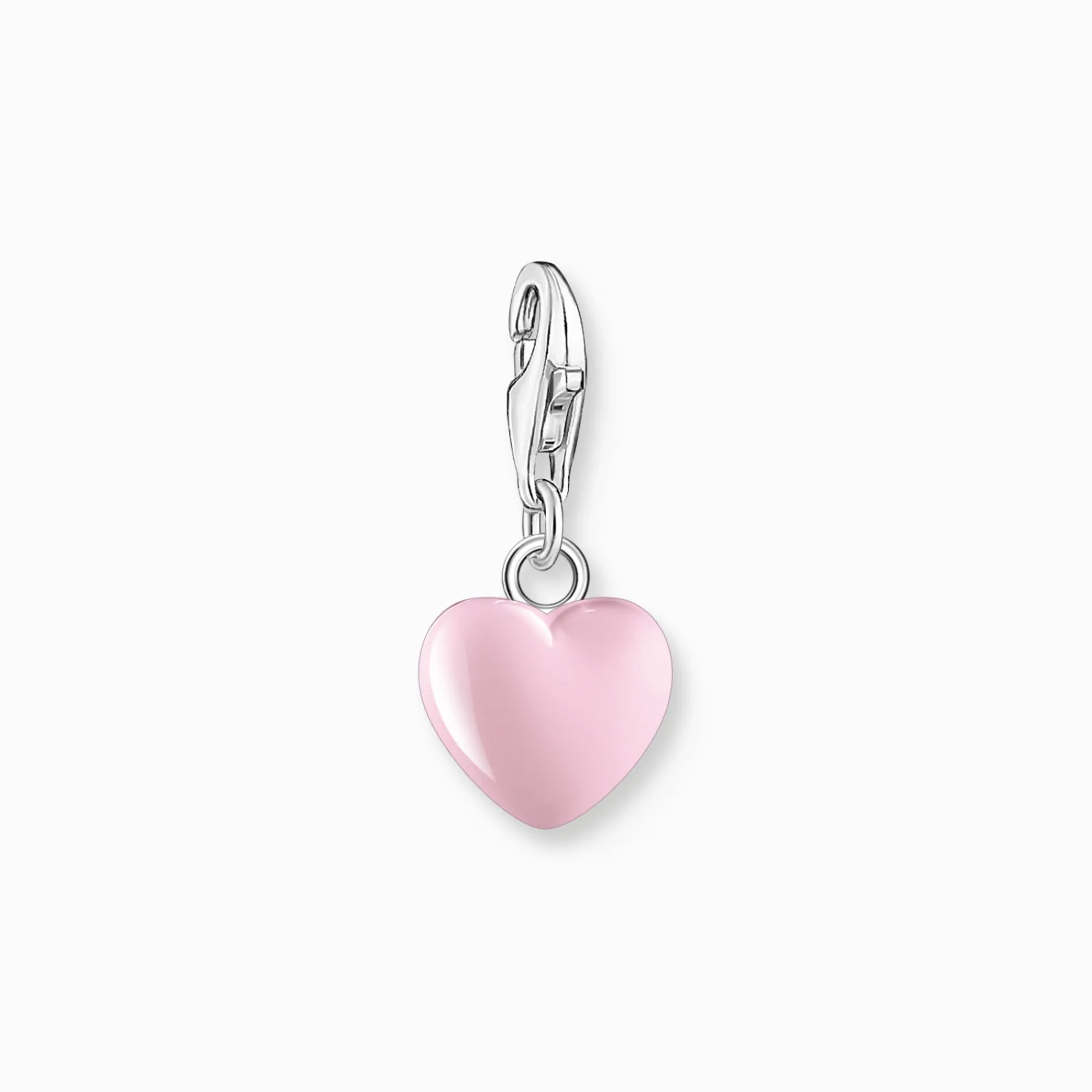 Women THOMAS SABO Charms|Charms-Charm pendant pink heart silver