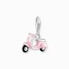 Women THOMAS SABO Charms|Charms-Charm pendant pink scooter silver