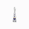 Women THOMAS SABO Charms|Charms-Charm pendant rocket with colourful cold enamel and various stones silver