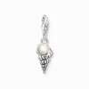 Women THOMAS SABO Charms|Charms-Charm pendant shell with pearl silver