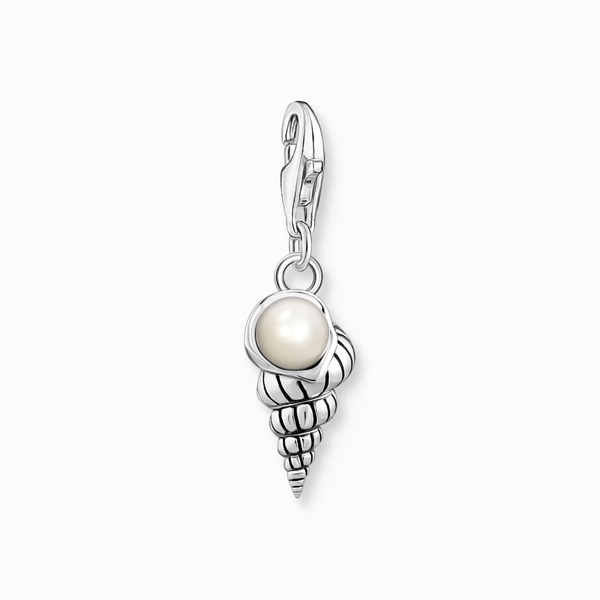 Women THOMAS SABO Charms|Charms-Charm pendant shell with pearl silver