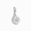 Women THOMAS SABO Charms|Charms-Charm pendant star and moon