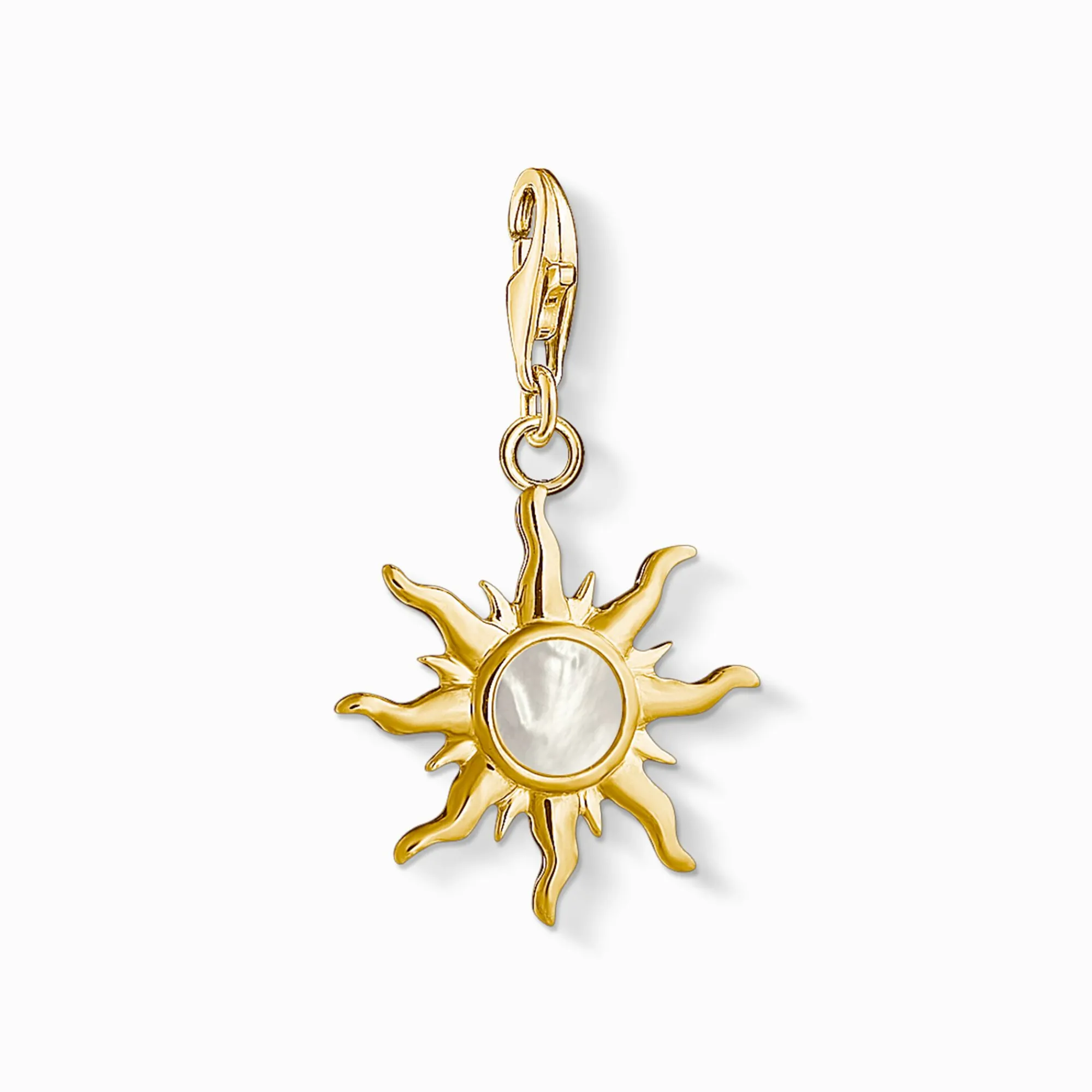 Women THOMAS SABO Charms|Charms-Charm pendant sun with mother-of-pearl stone