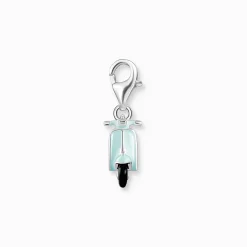 Women THOMAS SABO Charms|Charms-Charm pendant turquoise motor scooter silver