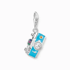 Women THOMAS SABO Charms|Charms-Charm pendant turquoise retro camera silver
