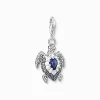 Women THOMAS SABO Charms|Charms-Charm pendant turtle with blue stones
