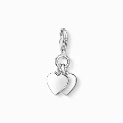 Women THOMAS SABO Charms|Charms-Charm pendant two hearts