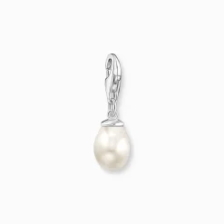 Women THOMAS SABO Charms|Charms-Charm pendant white pearl silver