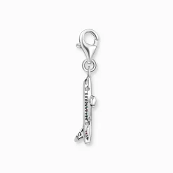 Women THOMAS SABO Charms|Charms-Charm pendant with colourful aeroplane silver