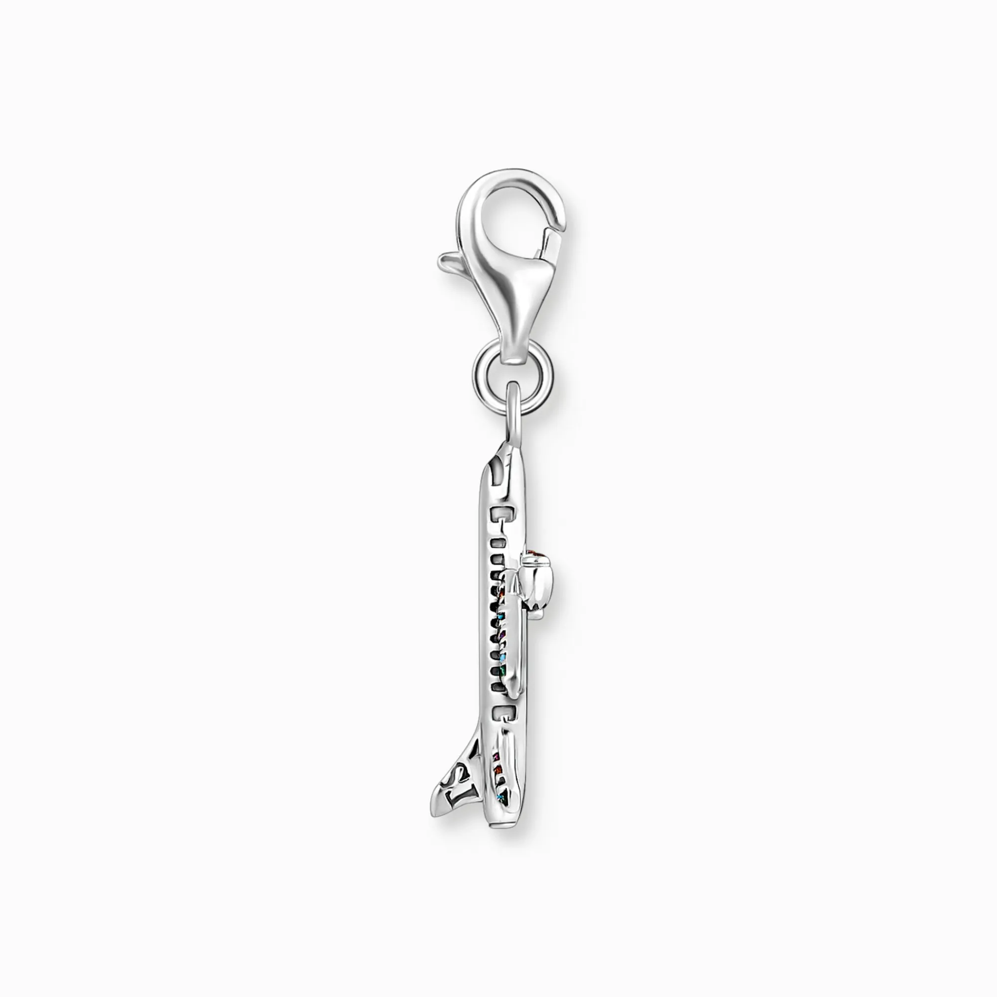 Women THOMAS SABO Charms|Charms-Charm pendant with colourful aeroplane silver
