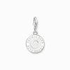 Women THOMAS SABO Charms|Charms-Charm white Coin silver