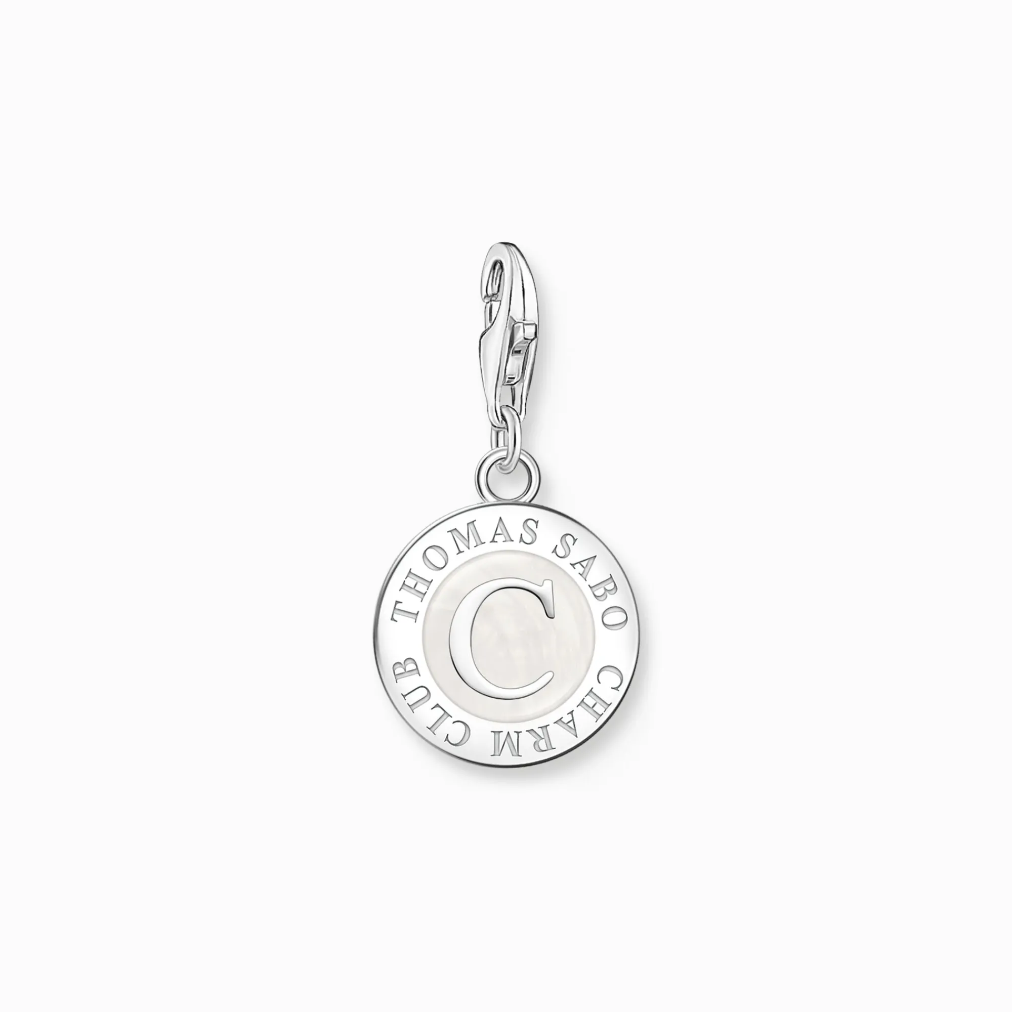 Women THOMAS SABO Charms|Charms-Charm white Coin silver