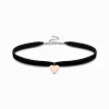 Women THOMAS SABO 18-Carat Rose Gold Plating - 925 Silver-Choker heart