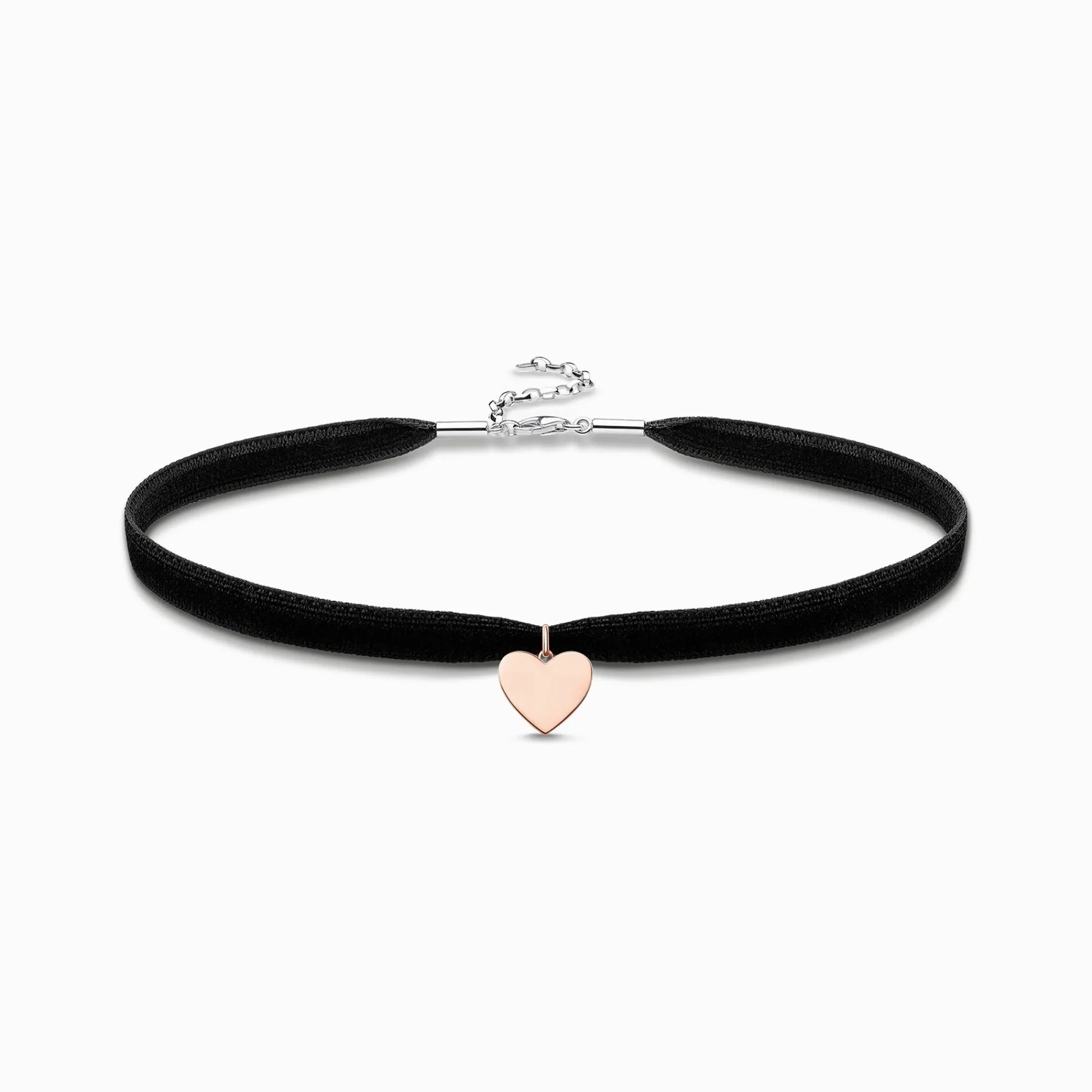 Women THOMAS SABO 18-Carat Rose Gold Plating - 925 Silver-Choker heart