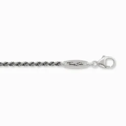 Women THOMAS SABO Necklaces-Cord chain blackened Thickness 1.30 mm (0.05 Inch)