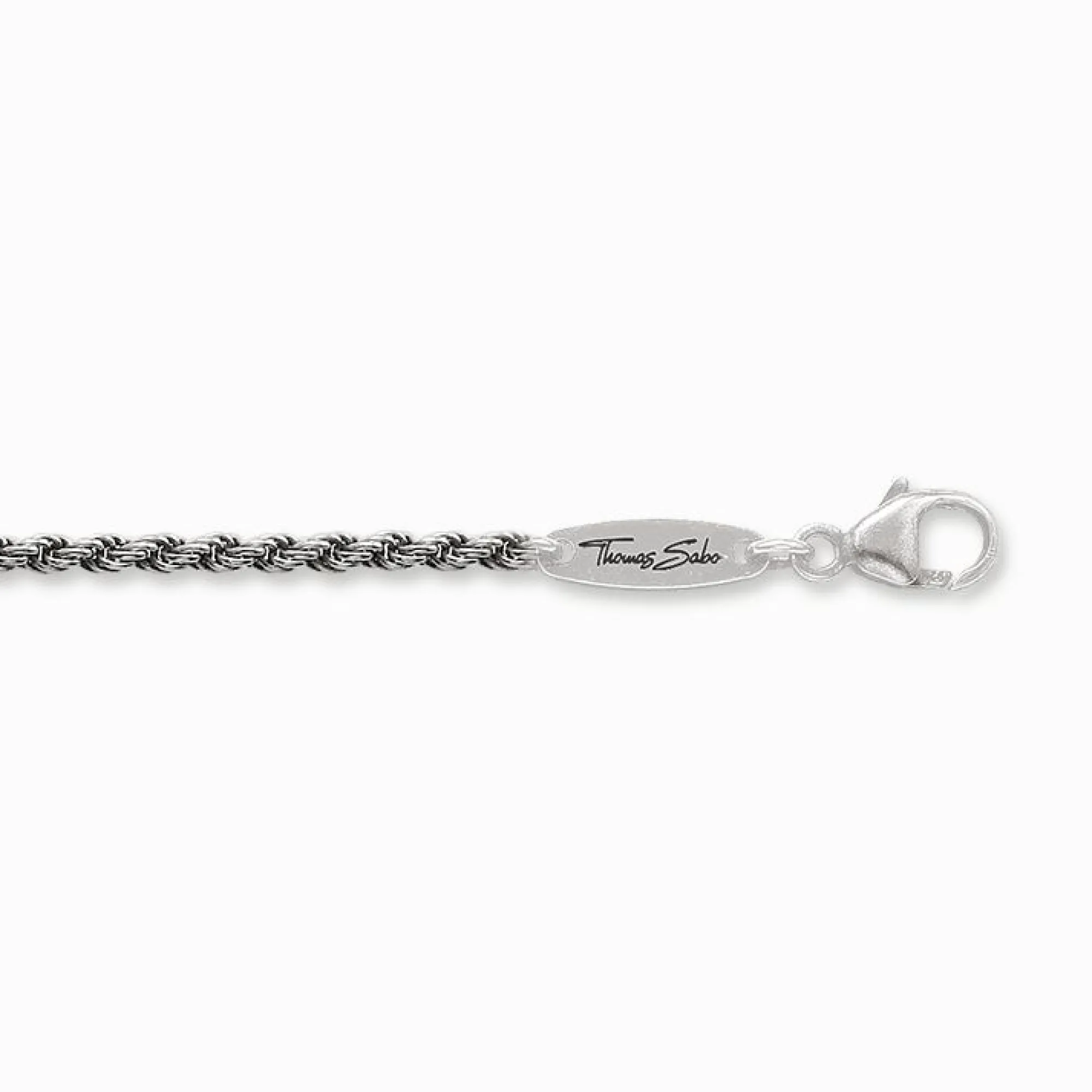 Women THOMAS SABO Necklaces-Cord chain blackened Thickness 1.30 mm (0.05 Inch)
