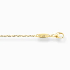 Women THOMAS SABO Necklaces|18-Carat Gold-Plating - 925 Silver-Cord chain Thickness 1.10 mm (0.04 Inch)