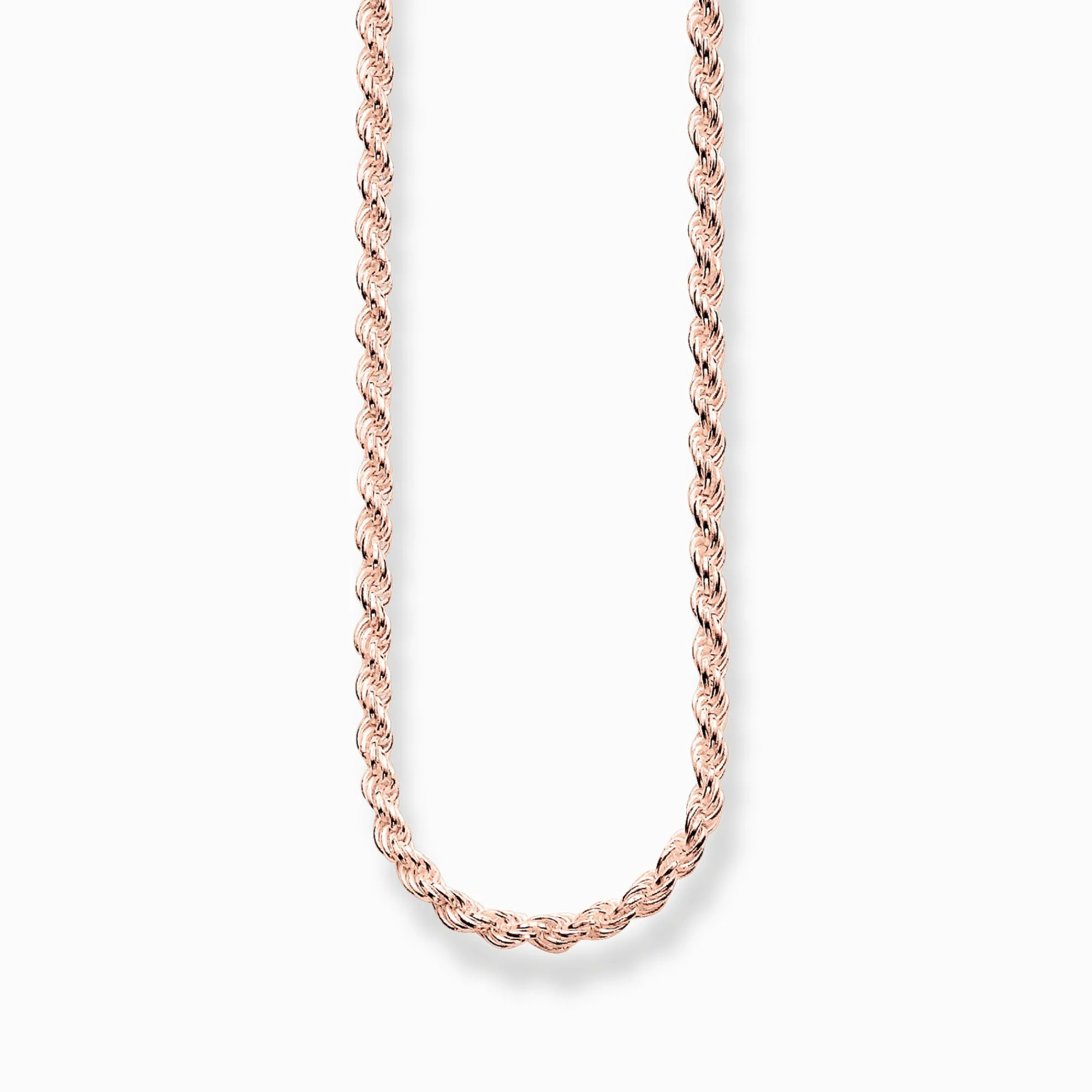 Women THOMAS SABO Necklaces|18-Carat Rose Gold Plating - 925 Silver-Cord chain Thickness 1.10 mm (0.04 Inch)