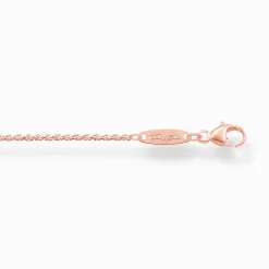 Women THOMAS SABO Necklaces|18-Carat Rose Gold Plating - 925 Silver-Cord chain Thickness 1.10 mm (0.04 Inch)