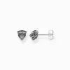 Women THOMAS SABO Ear Studs|Ear Studs & Hoops-Ear studs Black Cat