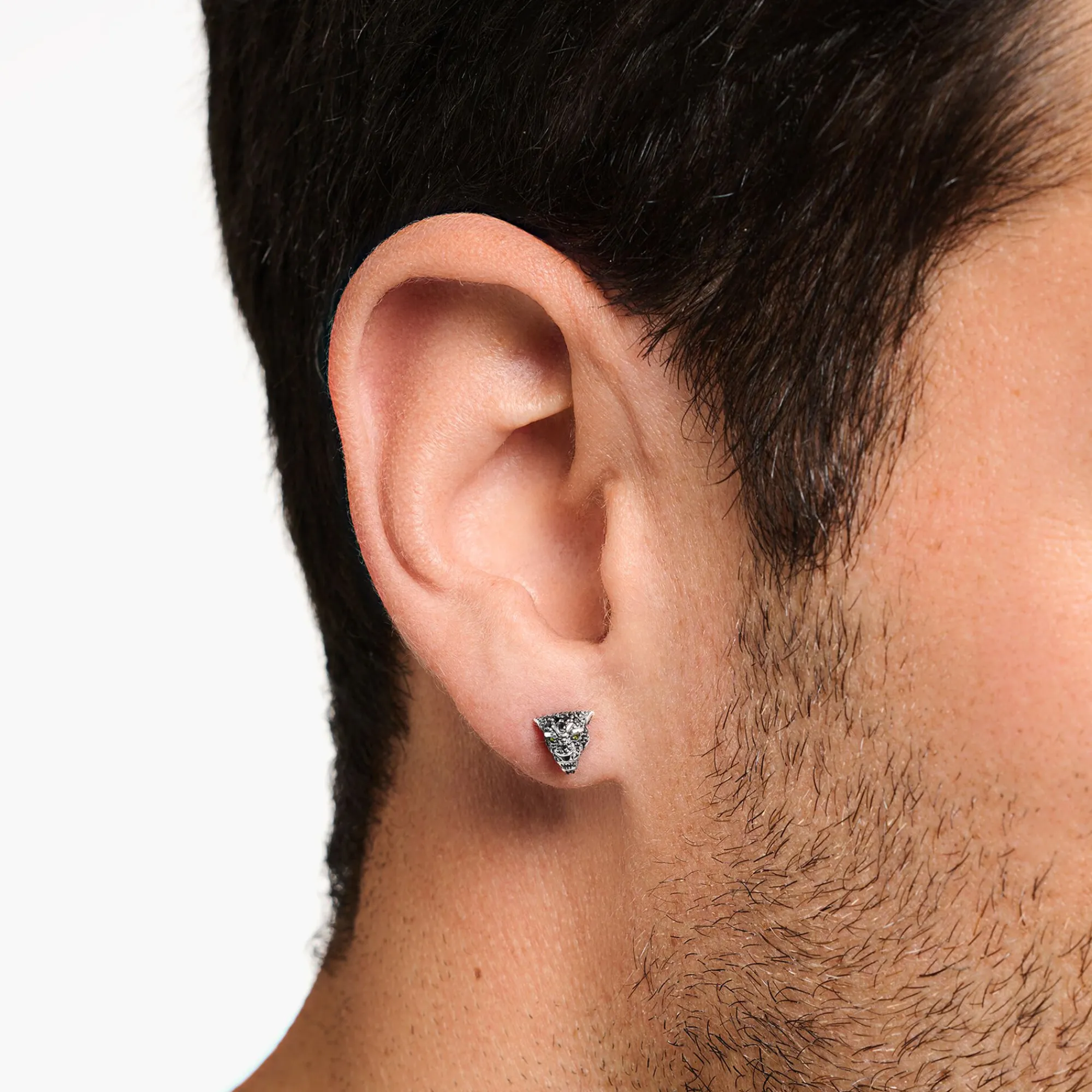 Women THOMAS SABO Ear Studs|Ear Studs & Hoops-Ear studs Black Cat