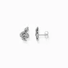 Women THOMAS SABO Ear Studs|Ear Studs & Hoops-Ear studs blackened snake