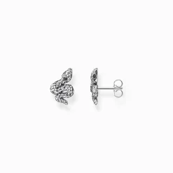 Women THOMAS SABO Ear Studs|Ear Studs & Hoops-Ear studs blackened snake