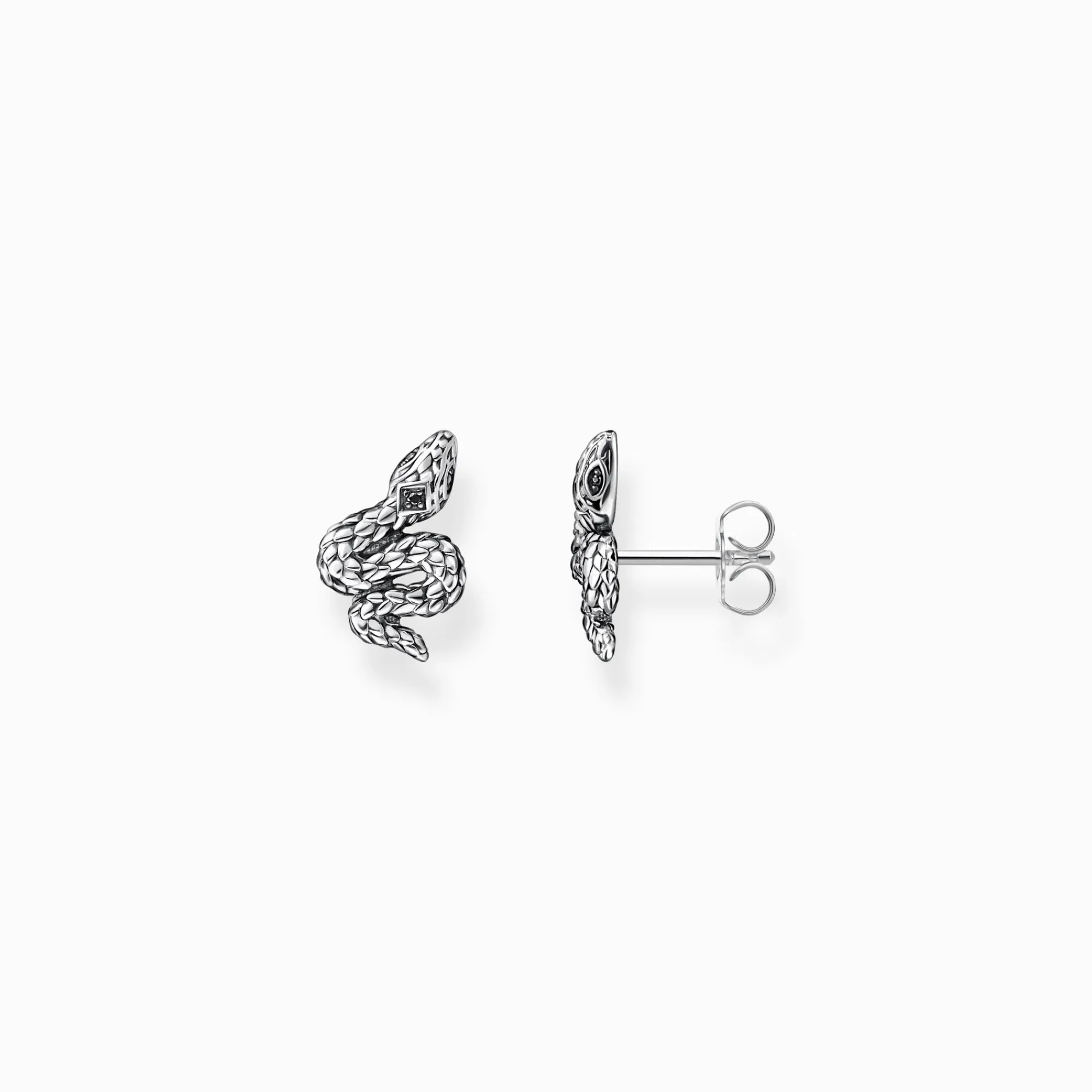 Women THOMAS SABO Ear Studs|Ear Studs & Hoops-Ear studs blackened snake