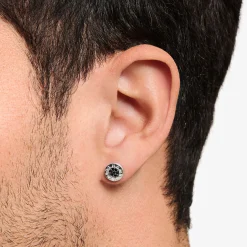 Women THOMAS SABO Ear Studs|Ear Studs & Hoops-Ear studs classic pavé black