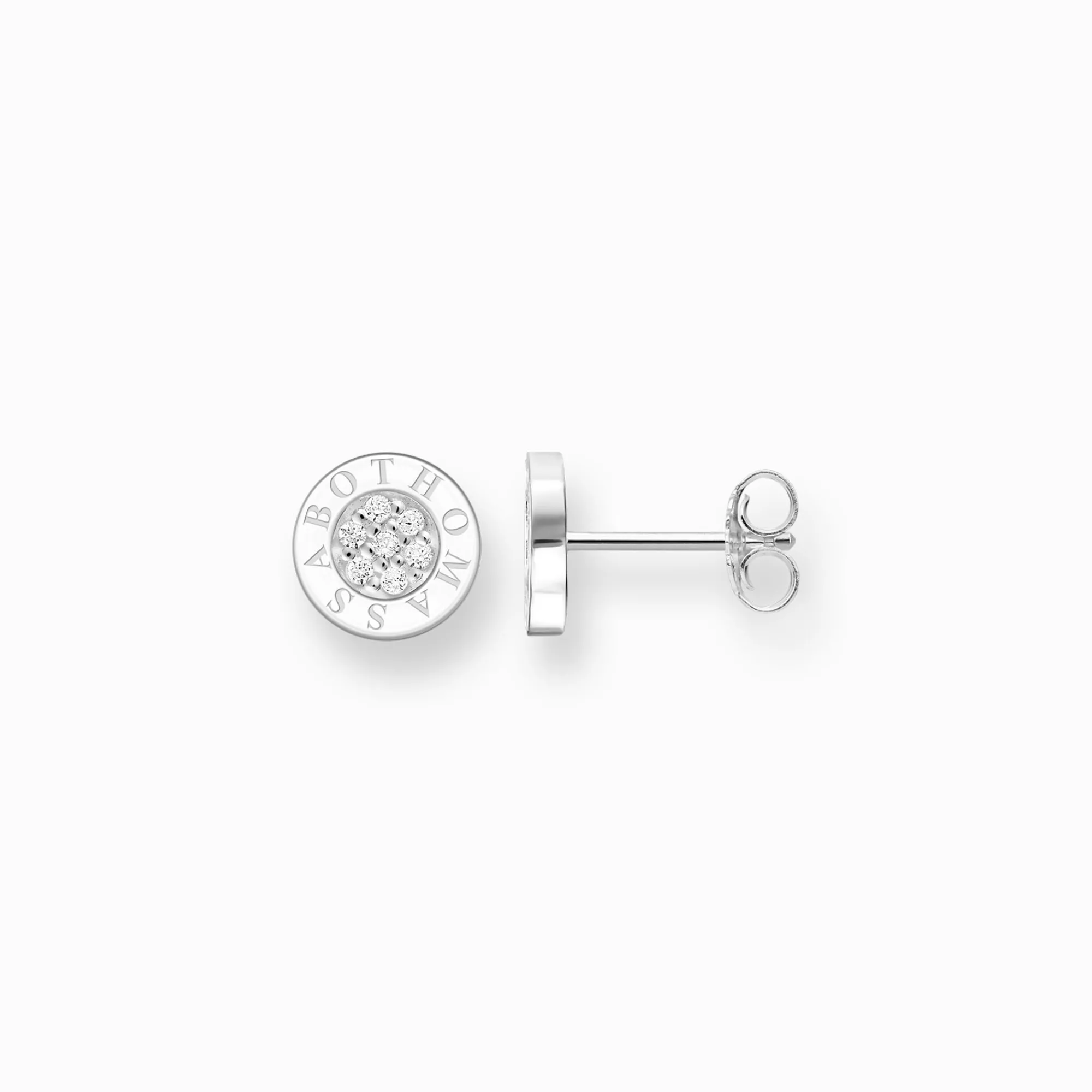 Women THOMAS SABO Ear Studs|925 Silver-Ear studs classic pavé white