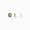 Women THOMAS SABO Ear Studs|Ear Studs & Hoops-Ear studs cross black stones gold