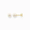 Women THOMAS SABO Earrings|Ear Studs-Ear studs pearl gold