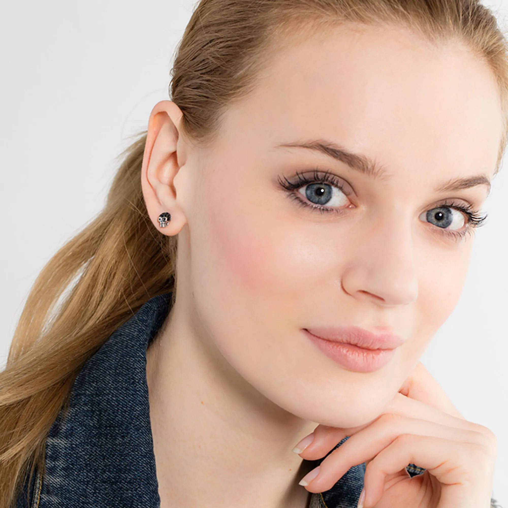 Women THOMAS SABO Ear Studs|Ear Studs & Hoops-Ear studs skull