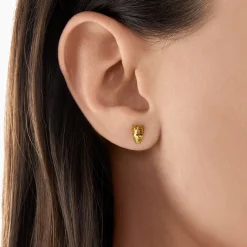 Women THOMAS SABO Ear Studs|Ear Studs & Hoops-Ear studs skull king gold