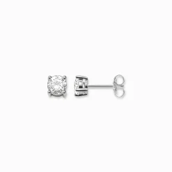 Women THOMAS SABO Ear Studs-Ear studs white stone