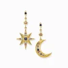 Women THOMAS SABO Earrings-Earrings royalty star and moon