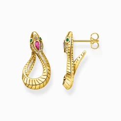 Women THOMAS SABO Earrings-Earrings snake gold