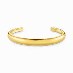 Women THOMAS SABO Bangles|18-Carat Gold-Plating - 925 Silver-Gold-plated bangle in timless design