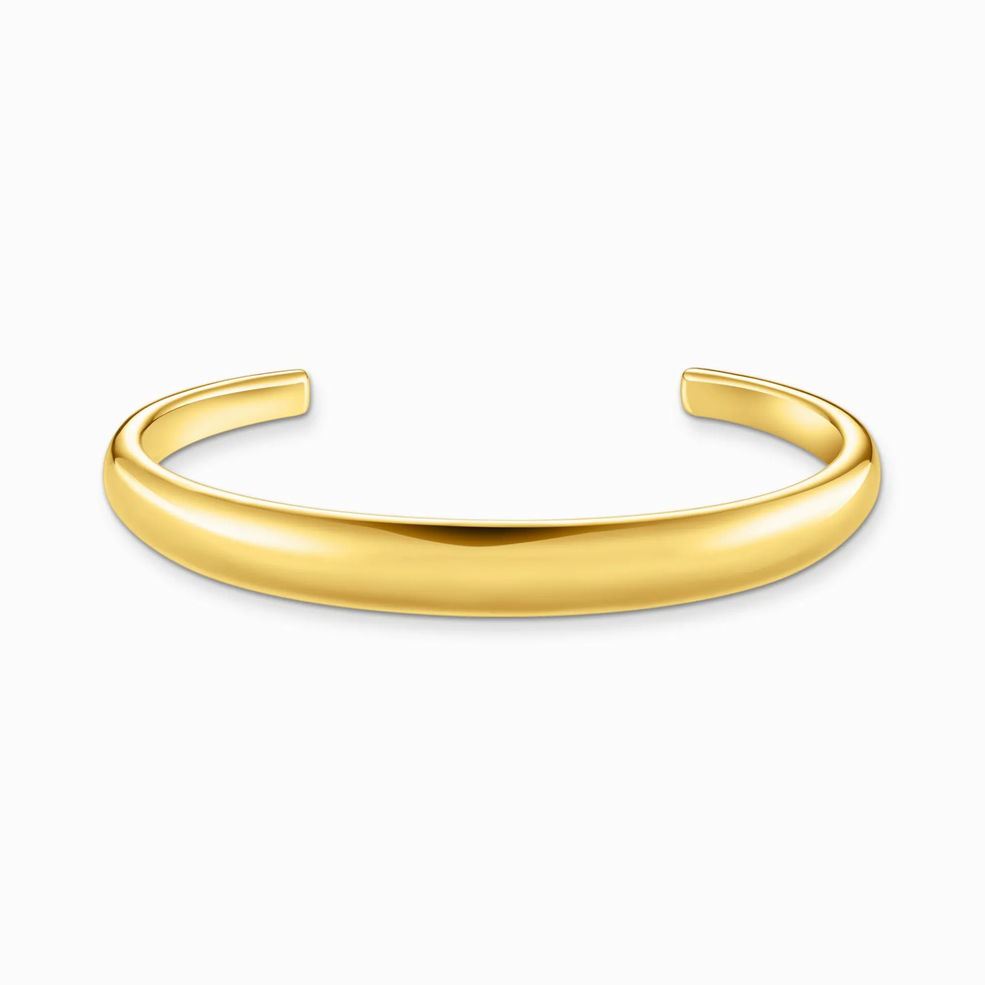 Women THOMAS SABO Bangles|18-Carat Gold-Plating - 925 Silver-Gold-plated bangle in timless design