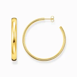 Women THOMAS SABO Hoop Earrings-Gold-plated big chunky hoop earrings